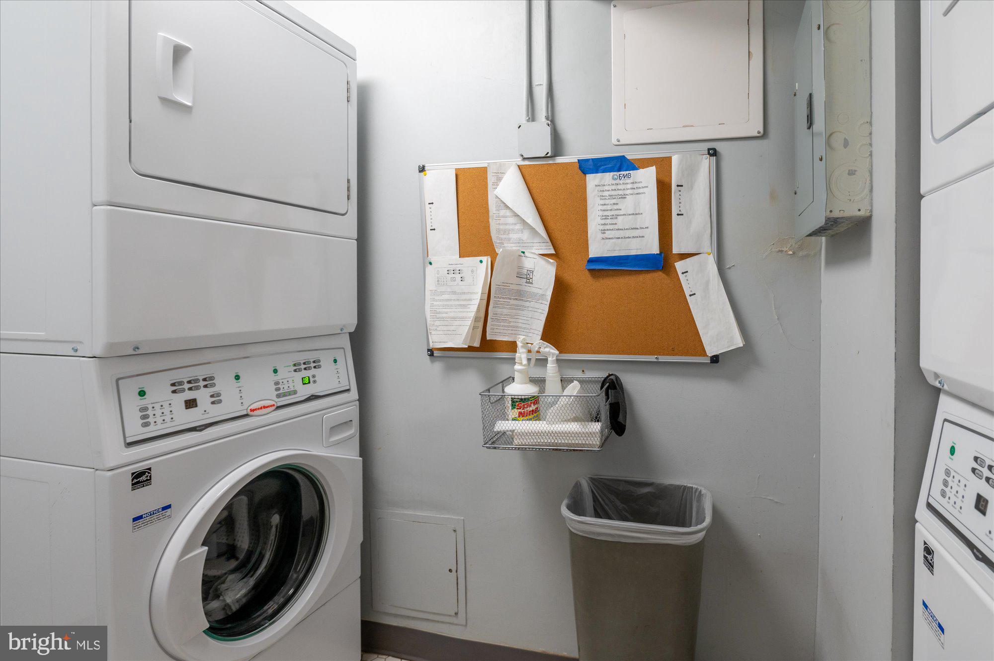 4514 Connecticut Avenue Northwest, Unit 206 Washington, DC 20008 - Photo 19 of 19 a utility room with dryer and washer