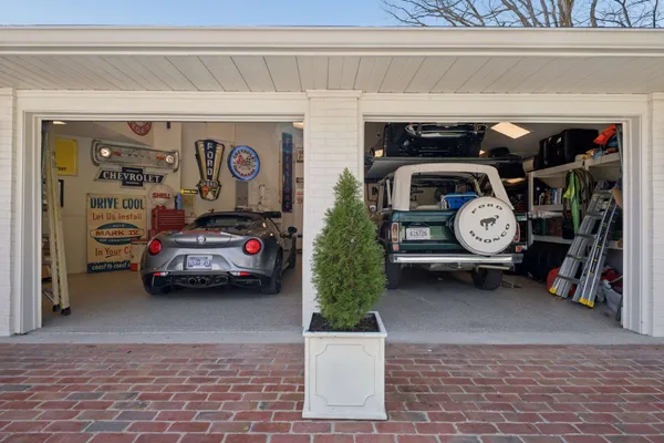 a view of car garage