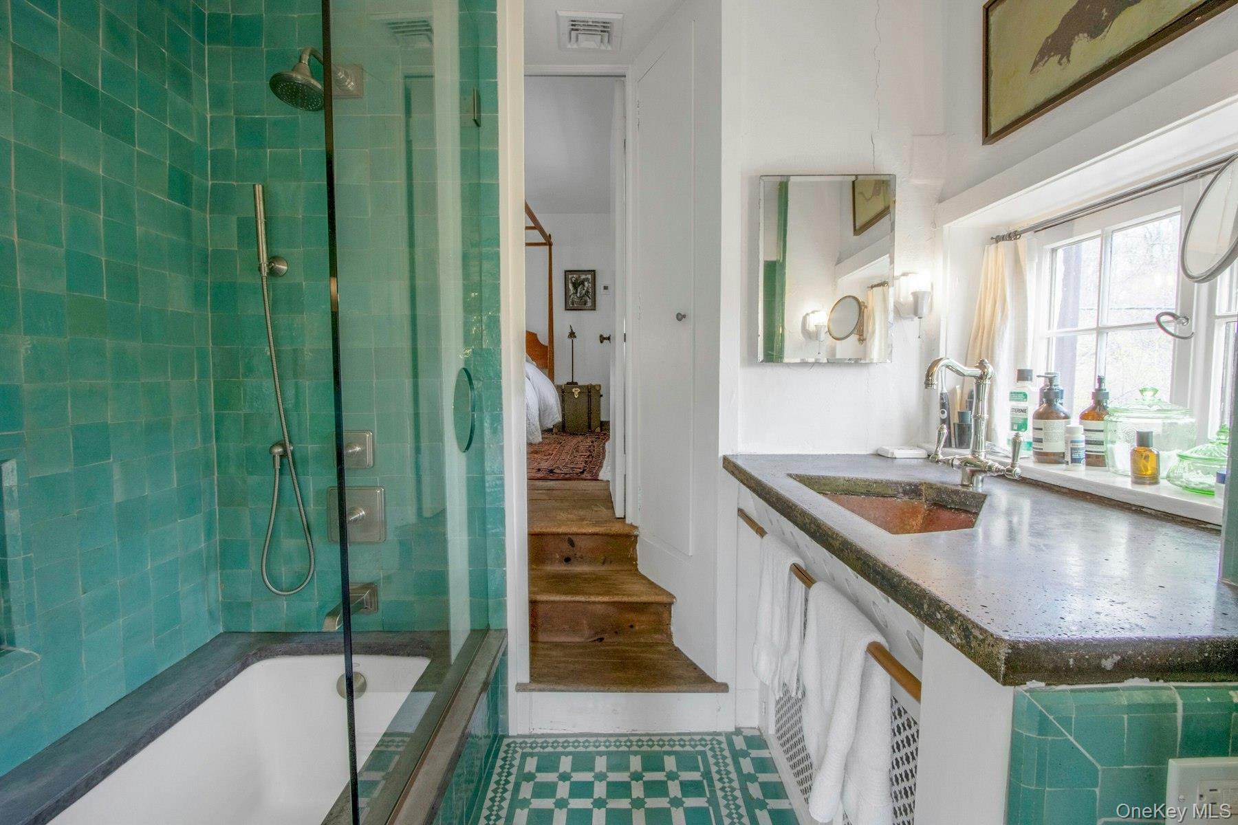 75 Washington Springs Road Palisades, NY 10964 - Photo 22 of 48 a kitchen with a sink and a large window
