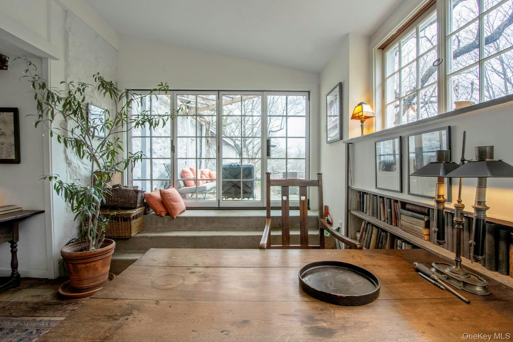 75 Washington Springs Road Palisades, NY 10964 - Photo 6 of 48 a view of a porch with furniture and floor to ceiling window