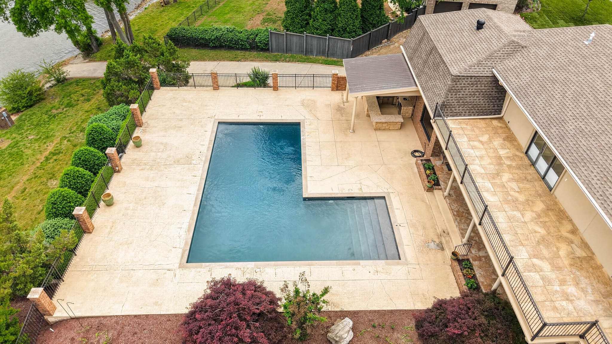 101 Kennett Road Old Hickory, TN 37138 - Photo 24 of 100 an aerial view of a house with a yard
