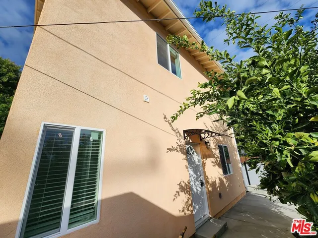 a backyard of a house