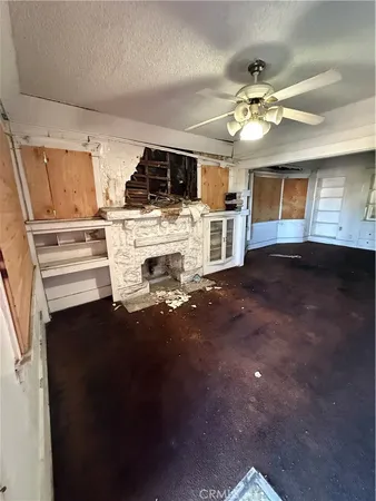 a view of a livingroom with a staircase