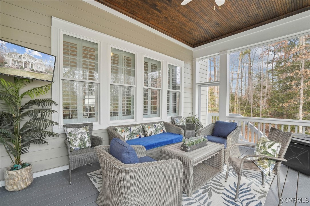 11513 Barrows Ridge Lane Chesterfield, VA 23838 - Photo 22 of 49 Screened Porch on 1st floor