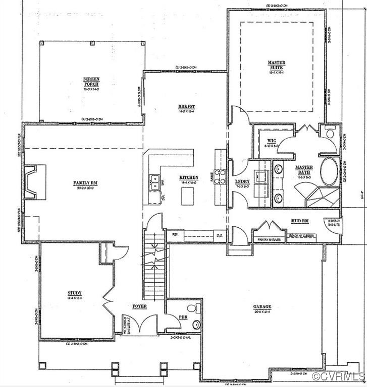 11513 Barrows Ridge Lane Chesterfield, VA 23838 - Photo 47 of 49 1st Floor Floorplan