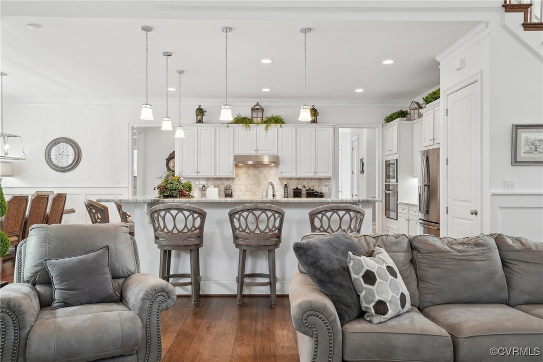 11513 Barrows Ridge Lane Chesterfield, VA 23838 - Photo 5 of 49 Living Room open to kitchen on 1st floor