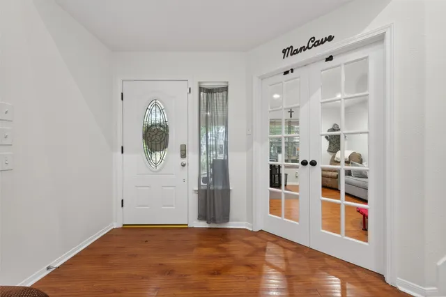 wooden floor in an empty room