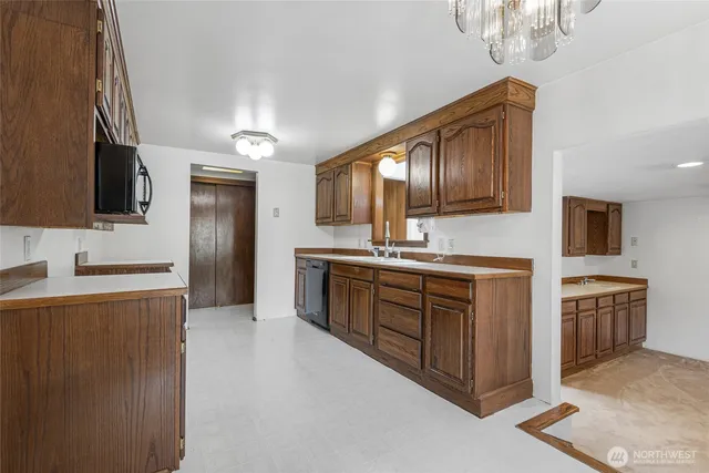a porch with wooden floor in outdoor space