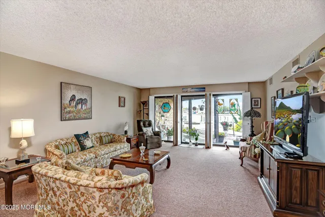 a living room with furniture window and flat screen tv