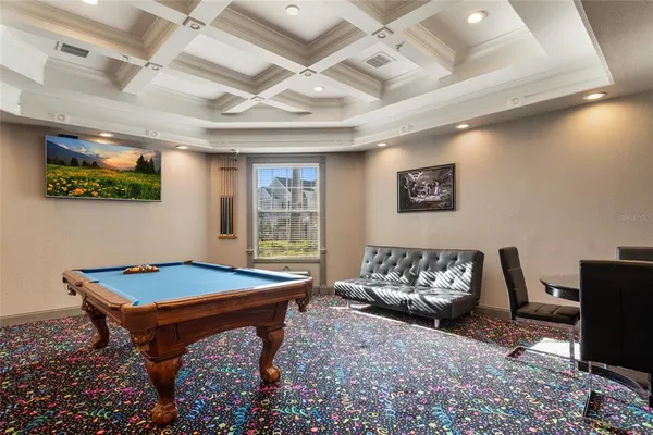 a room with furniture and window