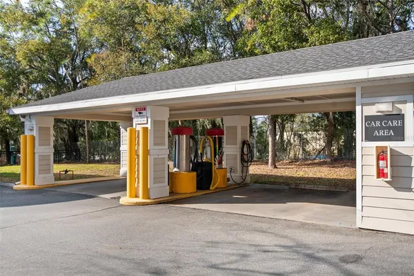 a view of a entryway door front of house
