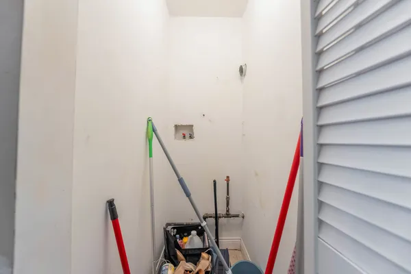 a view of a room with furniture