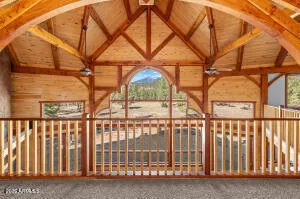 a view of a lake with a house in the background