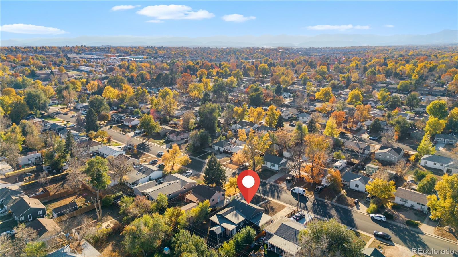 1550 South Xavier Street Denver, CO 80219 - Photo 30 of 46 an aerial view of multiple house