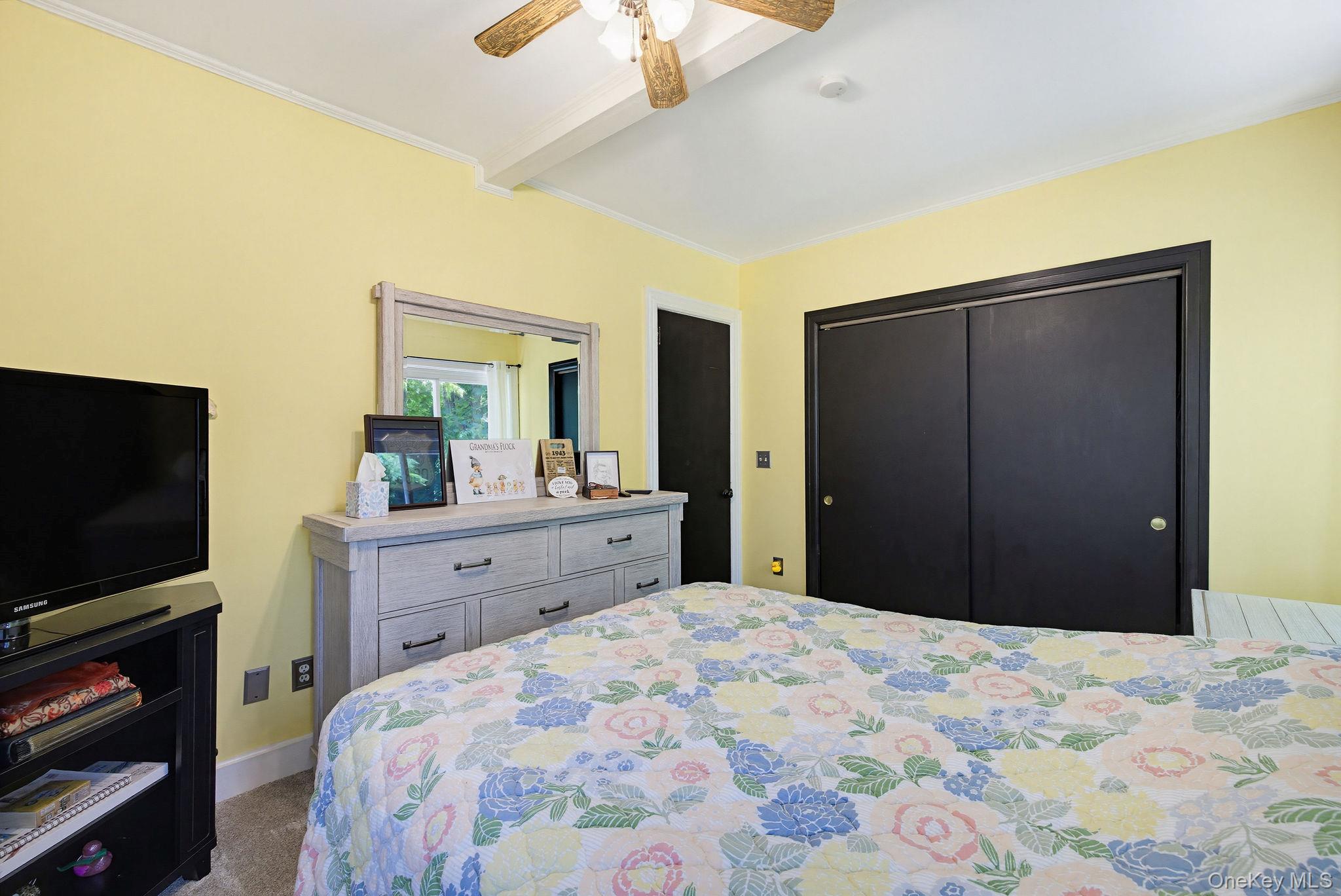 12 Bradhurst Road Carmel, NY 10512 - Photo 8 of 28 a bedroom with a bed and a flat screen tv