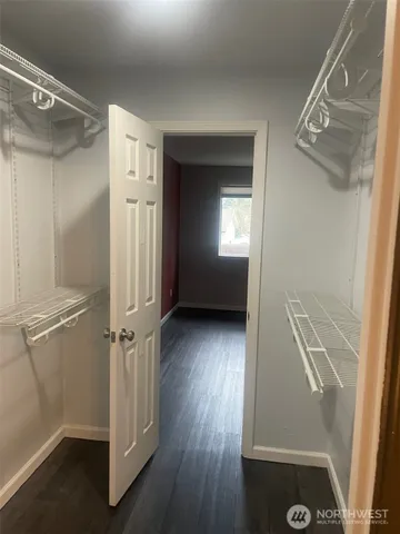 walk in closet with window