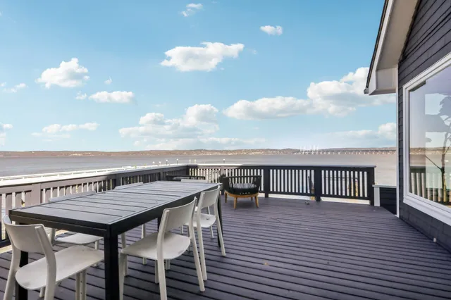 a terrace with sitting space