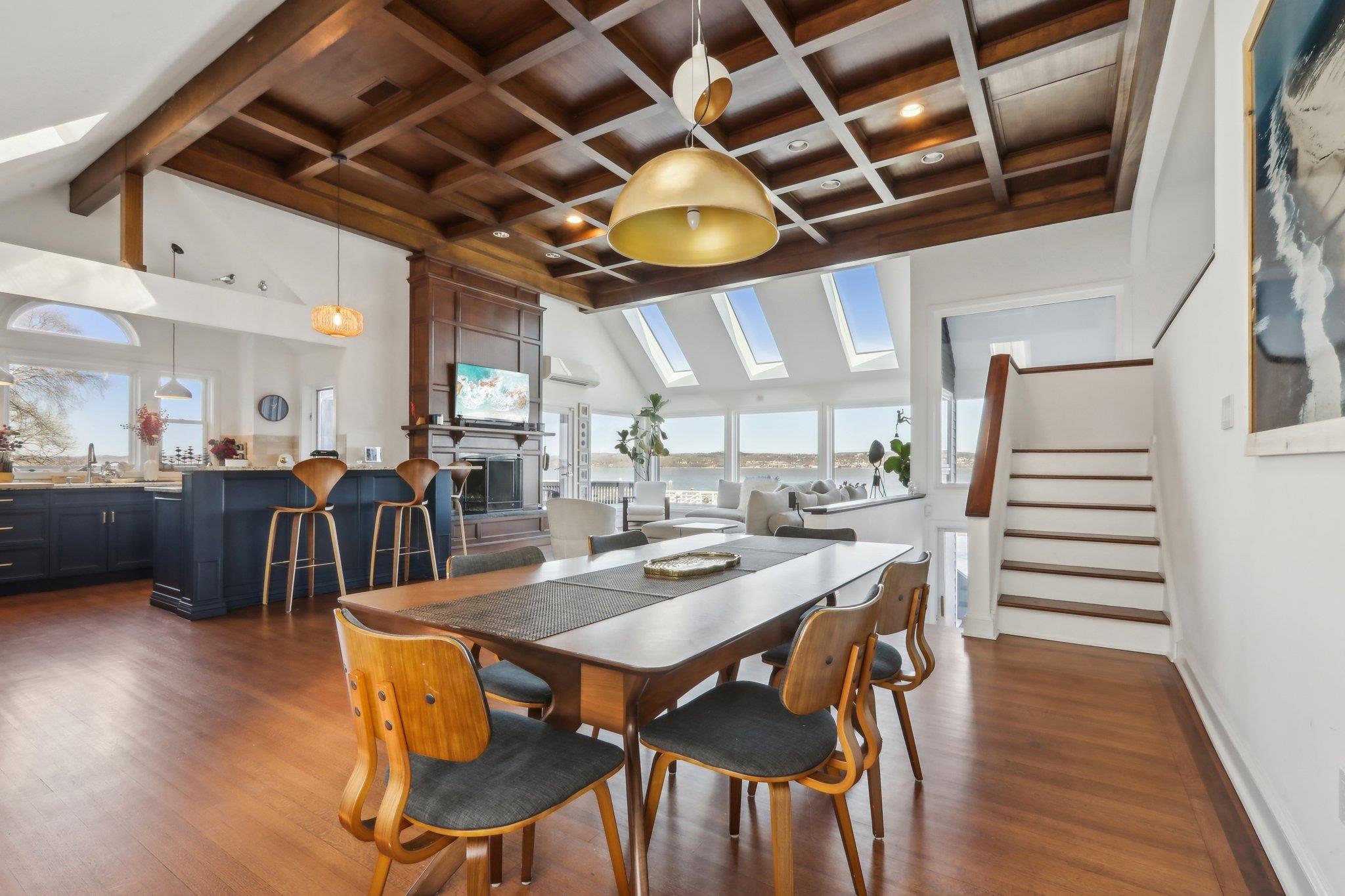 2 Washington Avenue Nyack, NY 10960 - Photo 9 of 50 a view of a dining room with furniture wooden floor and chandelier