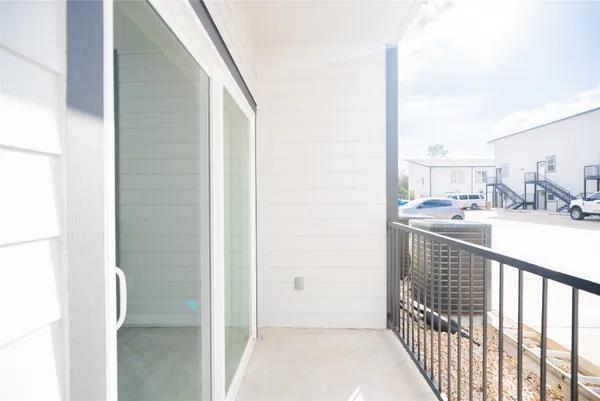 a view of a balcony
