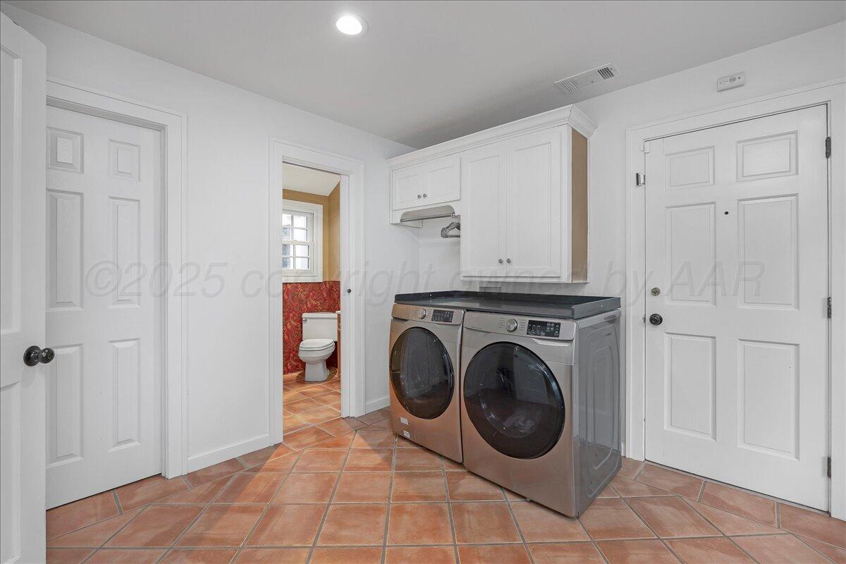 2819 South Hayden Street Amarillo, TX 79109 - Photo 28 of 56 a view of a storage & utility room with washer and dryer