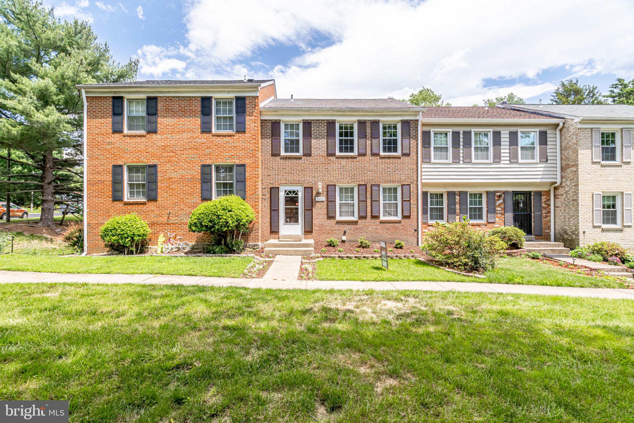 8453 Brainerd Court Springfield, VA 22153 - Photo 2 of 37 Front Exterior view with large open grassy area