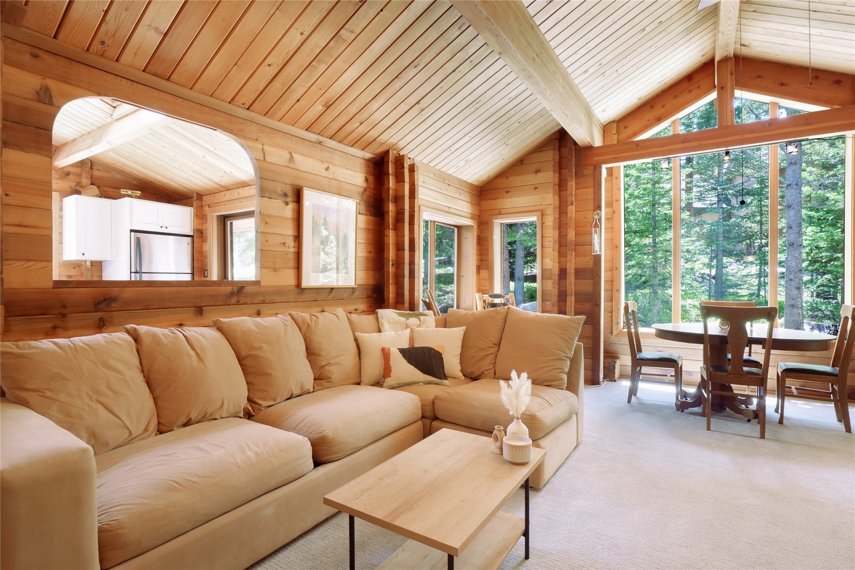 554 Rena Road Breckenridge, CO 80424 - Photo 1 of 26 Large living room with vaulted TG ceiling