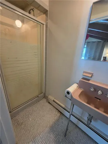 a bathroom with a sink