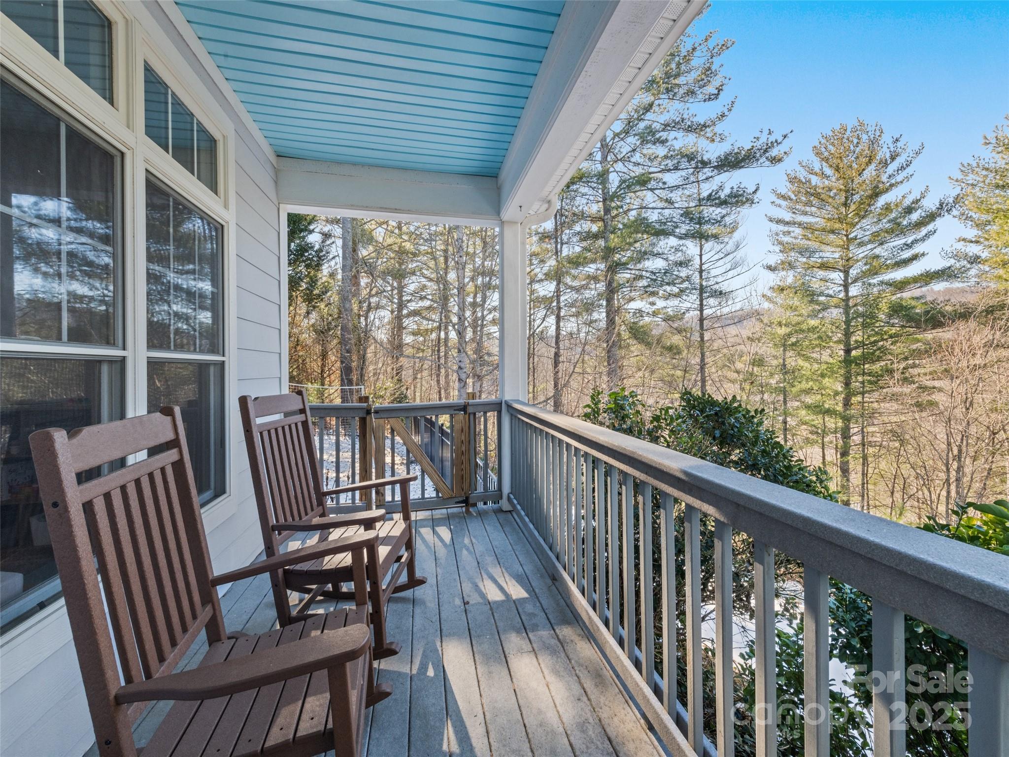 15 Lone Coyote Ridge Fletcher, NC 28732 - Photo 14 of 46 a view of a chairs and table in the balcony