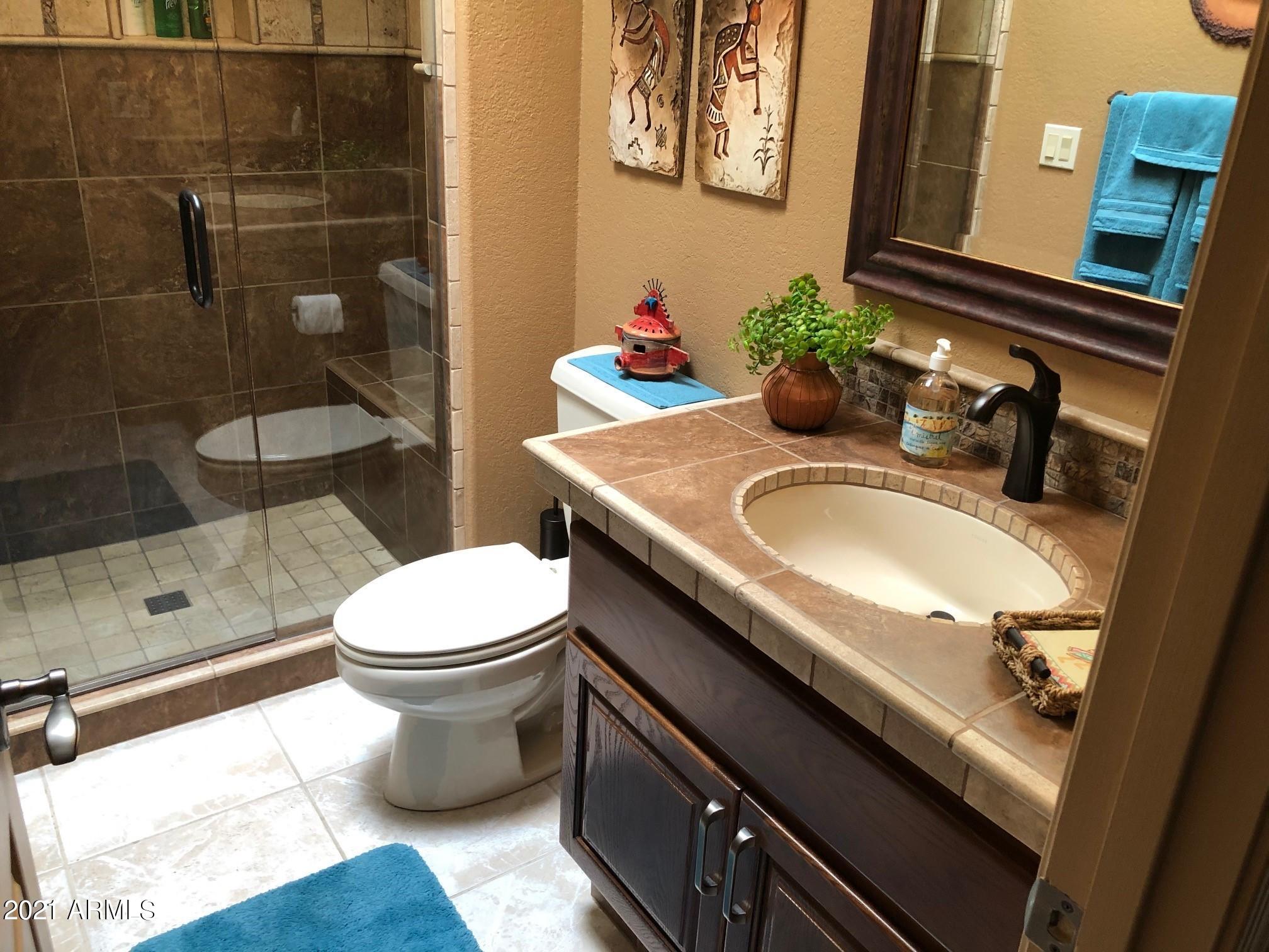 18502 East Picacho Road Rio Verde, AZ 85263 - Photo 13 of 15 a bathroom with a sink toilet and shower