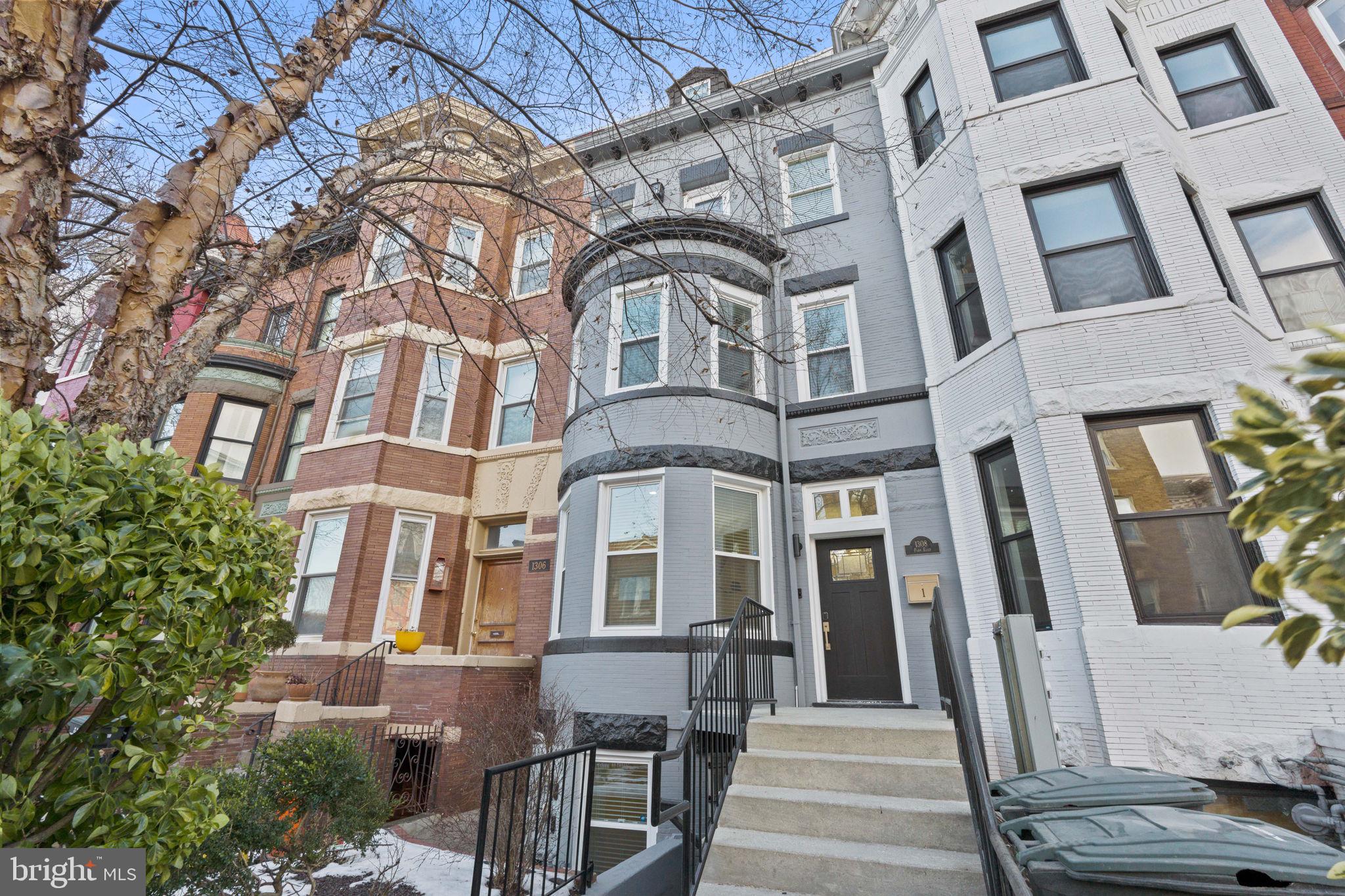 1308 Park Road Northwest, Unit 2 Washington, DC 20010 - Photo 2 of 17 a front view of a multi story residential apartment building