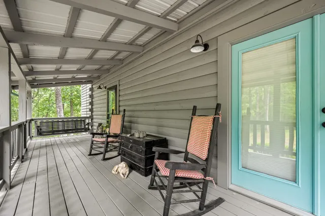 a view of a couch and a couches in a patio