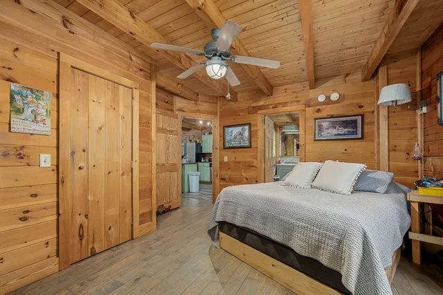 a view of livingroom with furniture and wooden floor