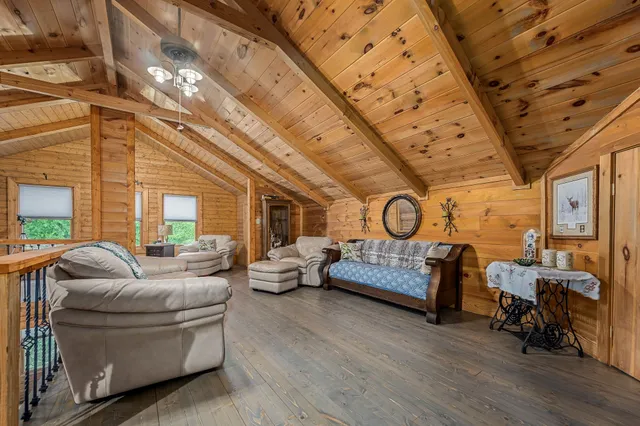 a view of a storage in a room