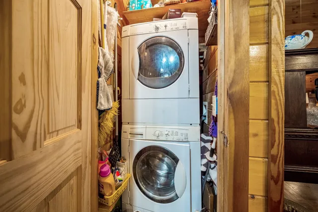 a view of a field with an ocean