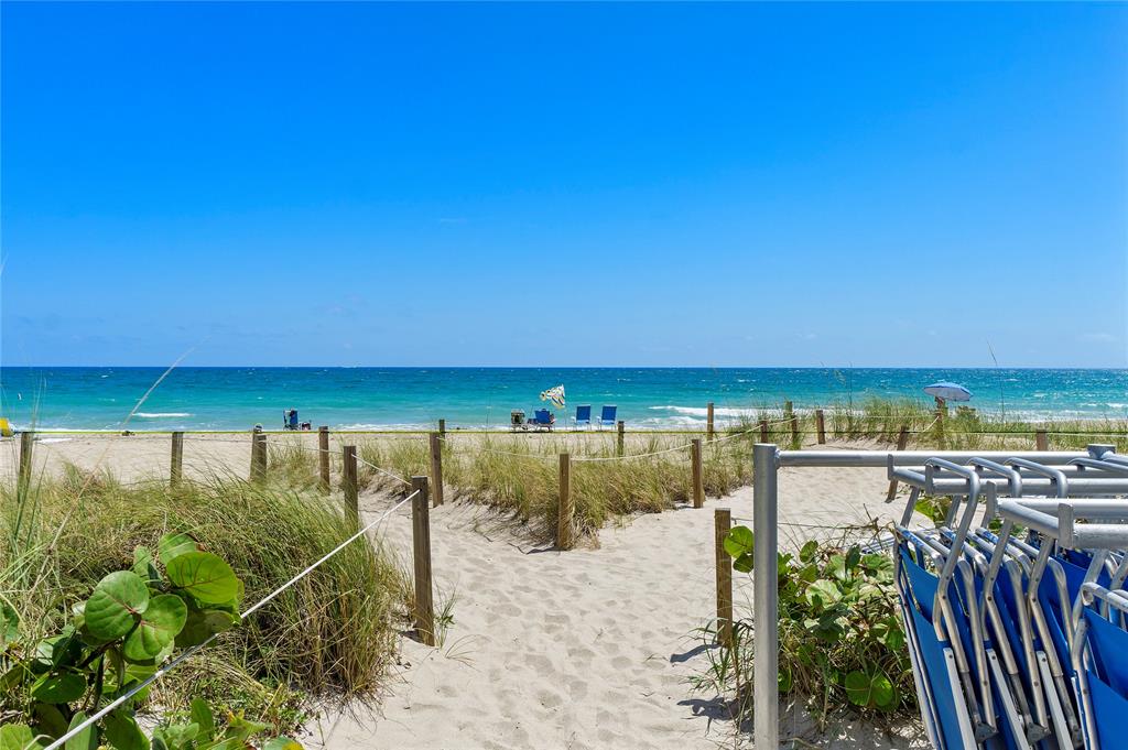 1340 South Ocean Boulevard, Unit 1109 Pompano Beach, FL 33062 - Photo 2 of 42 a view of a balcony with an ocean view