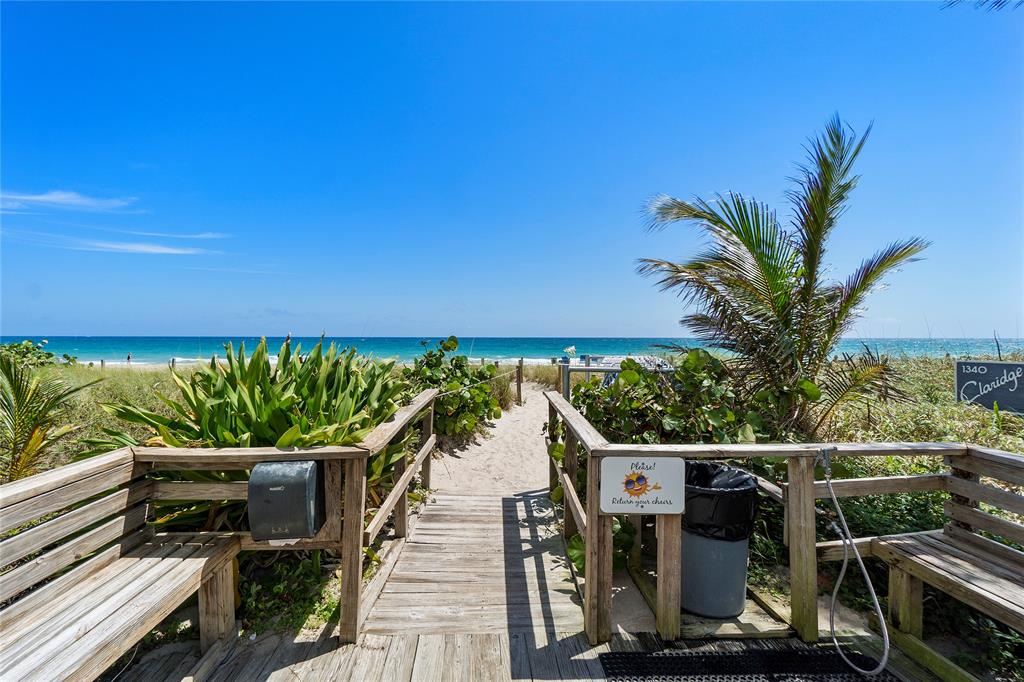 1340 South Ocean Boulevard, Unit 1109 Pompano Beach, FL 33062 - Photo 30 of 42 a view of a balcony with chairs