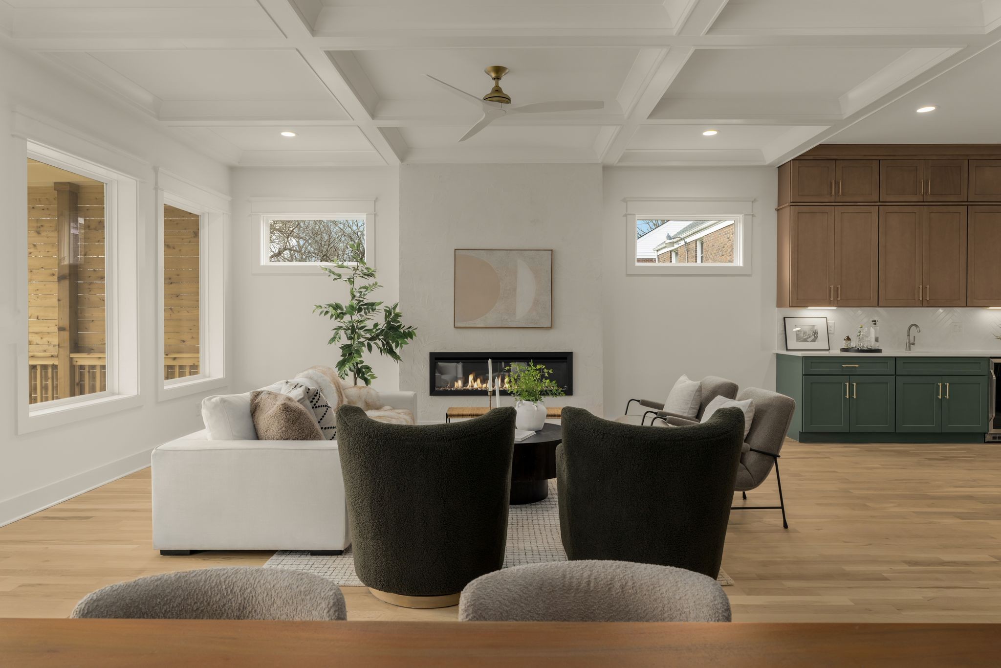 2512 Sheridan Road Nashville, TN 37206 - Photo 11 of 45 a living room with furniture and a fireplace