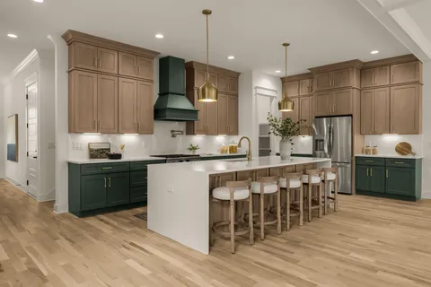 a view of backyard with green space