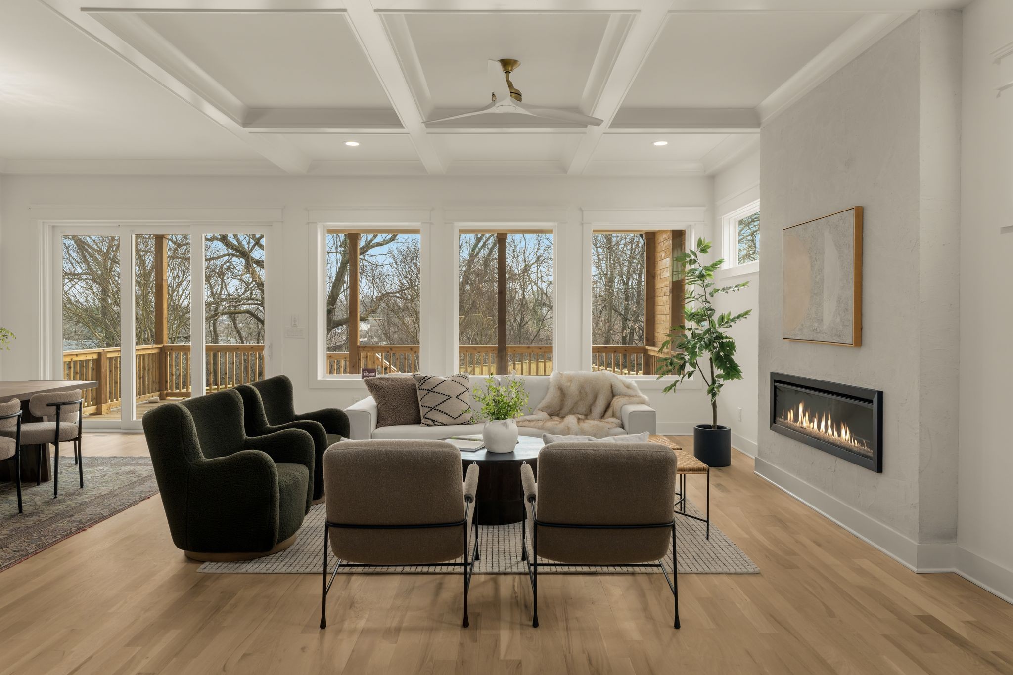2512 Sheridan Road Nashville, TN 37206 - Photo 8 of 45 a living room with fireplace furniture and a wooden floor