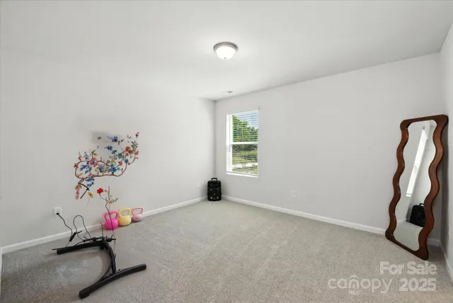 an empty room with toys