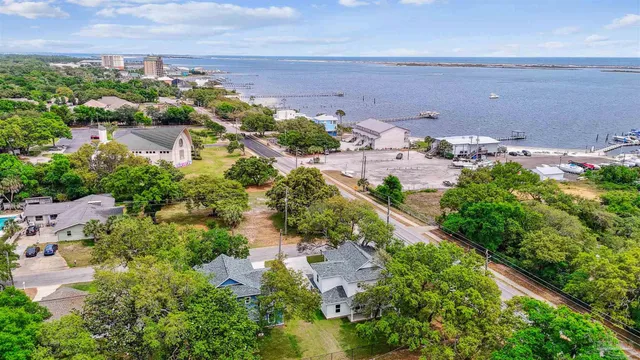 an aerial view of multiple house