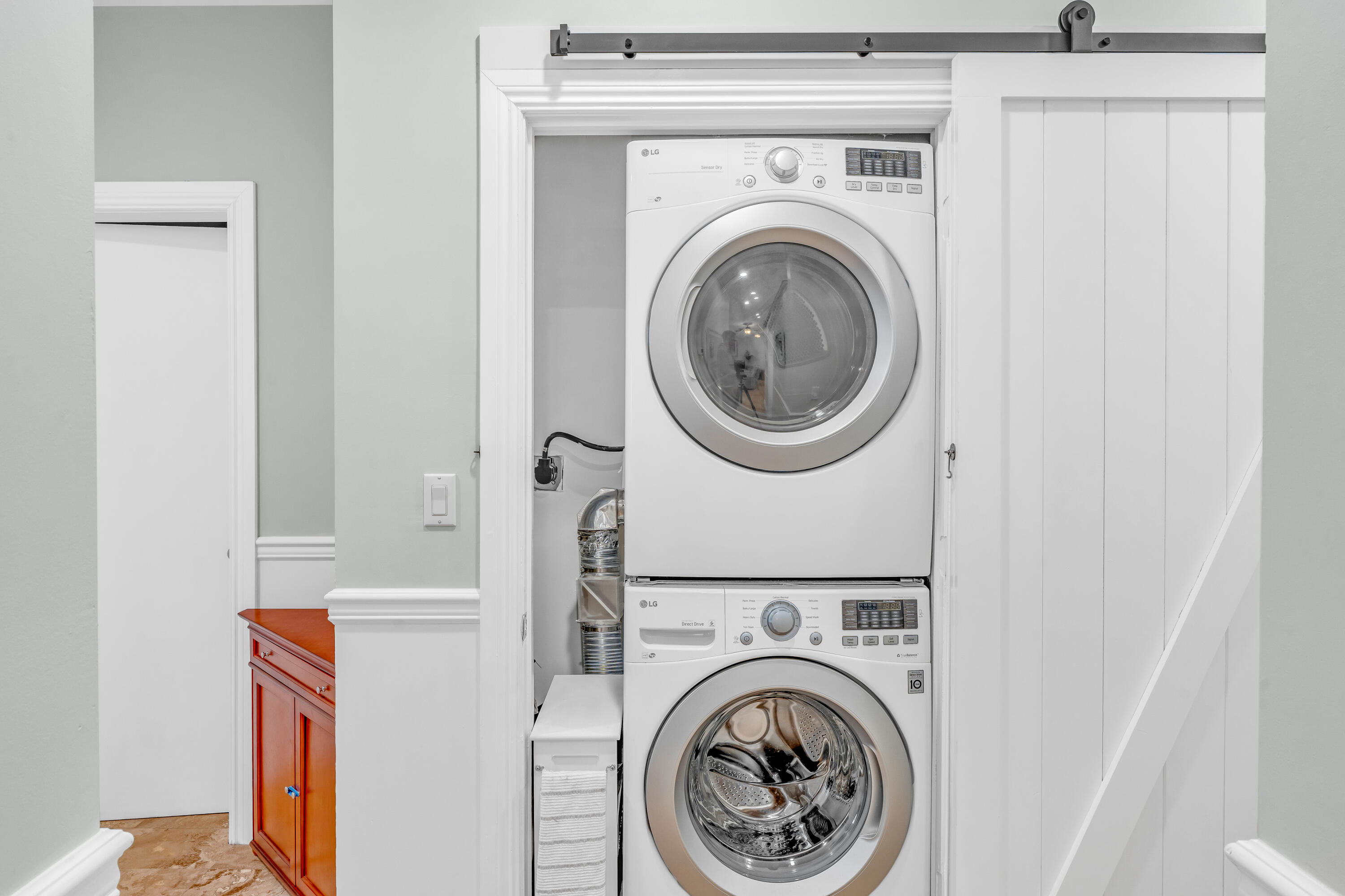 33 Blue Runner Street Key Largo, FL 33037 - Photo 29 of 60 a view of a hallway with washer and dryer