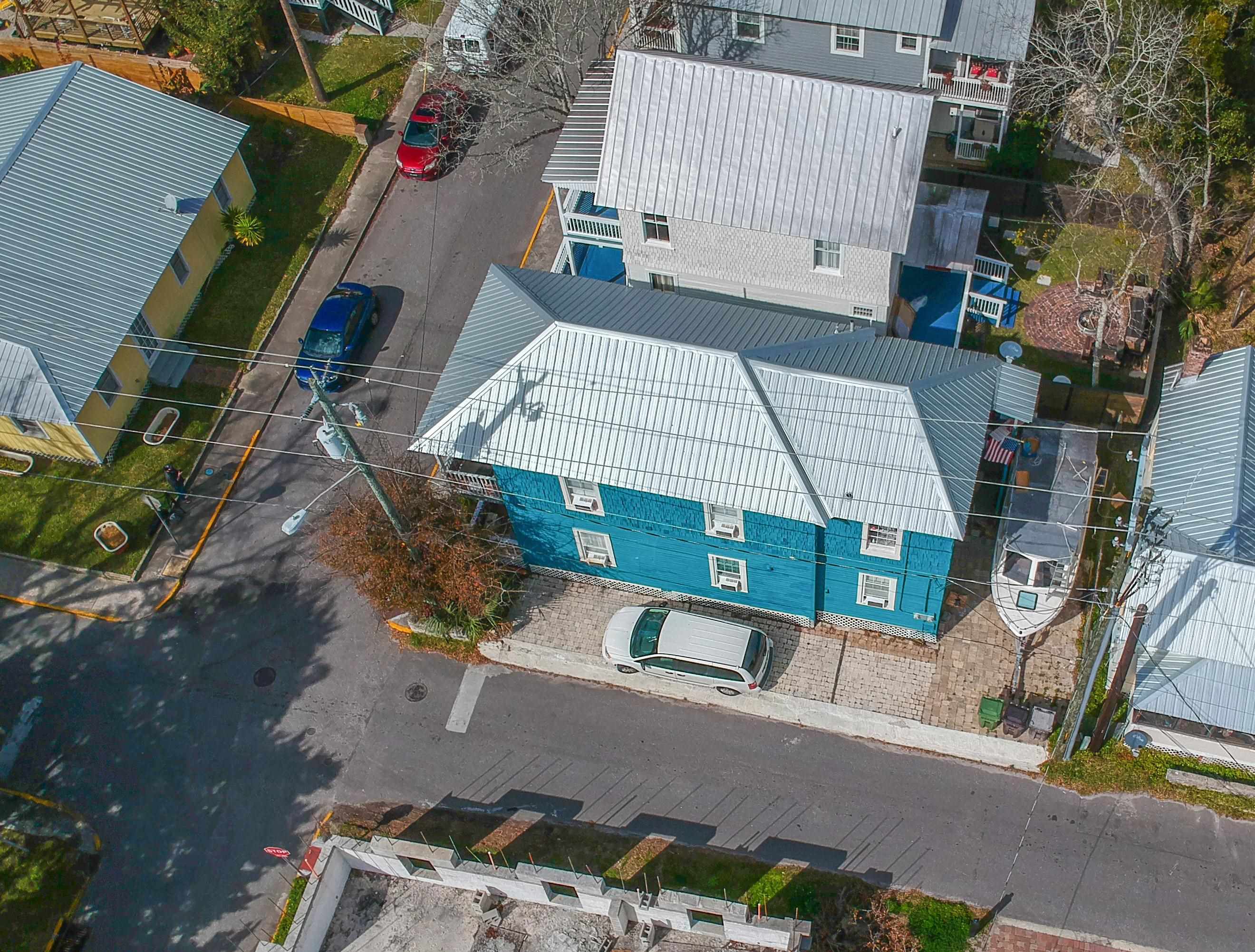 77 Oneida Street St. Augustine, FL 32084 - Photo 23 of 26 an aerial view of a house with a garden