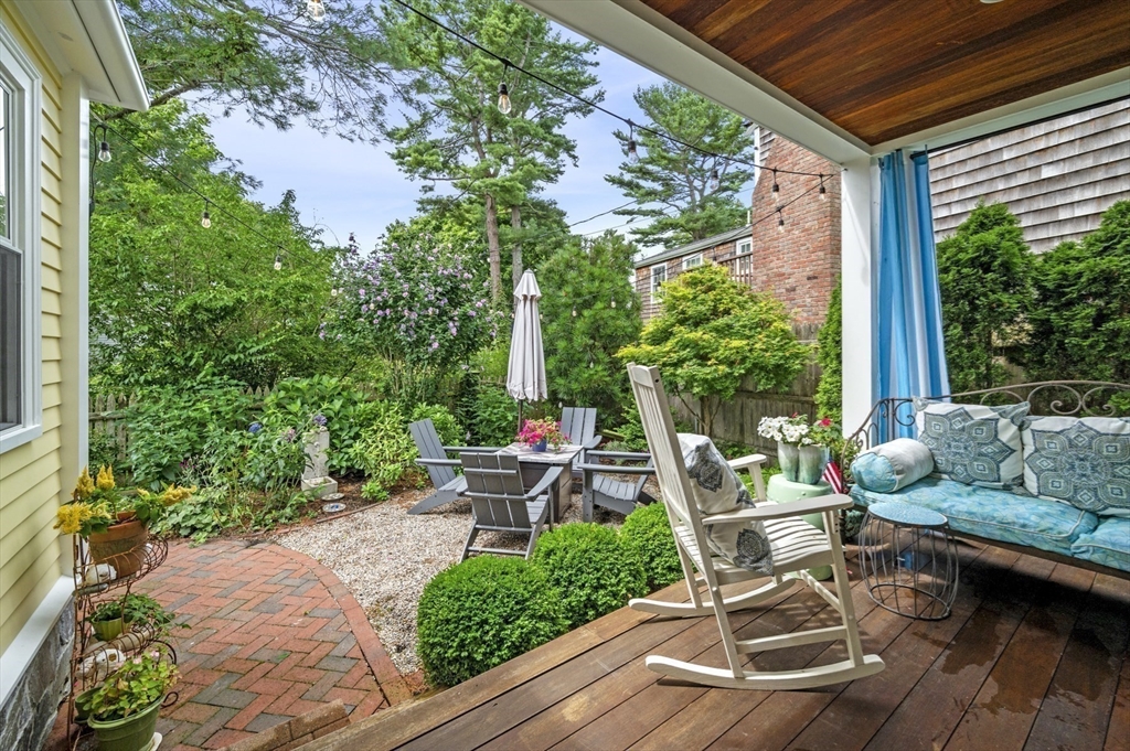5 Gregory Street Marblehead, MA 01945 - Photo 22 of 29 a house view with a seating space and garden view