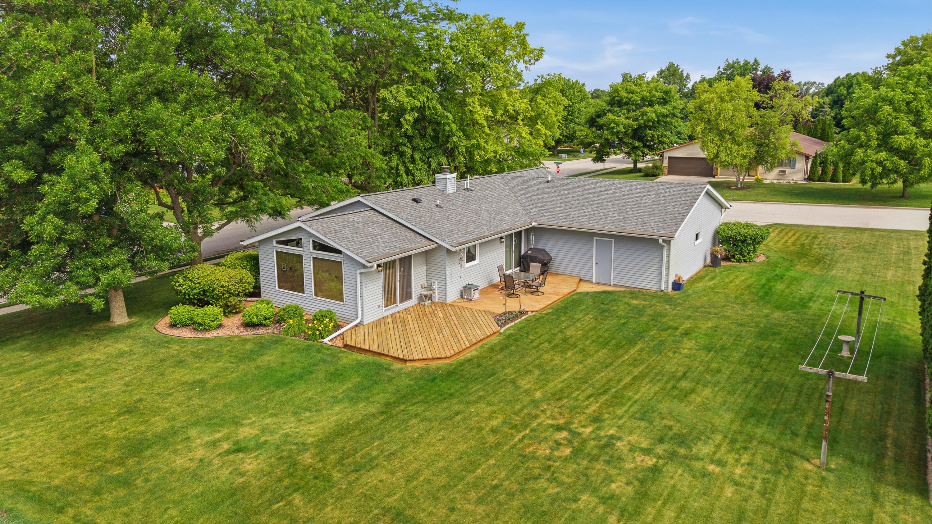 1237 Audubon Road Howards Grove, WI 53083 - Photo 28 of 31 Back of the Home and Backyard
