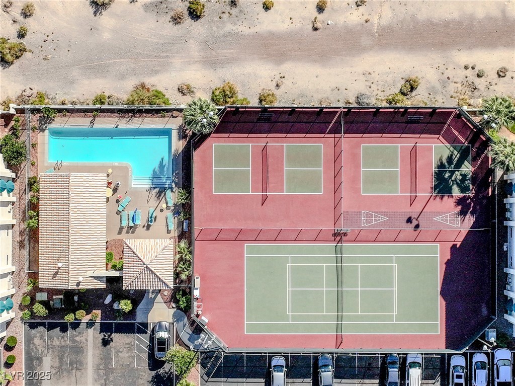 3550 Bay Sands Drive, Unit 3066 Laughlin, NV 89029 - Photo 23 of 24 Aerial View of the 2nd pool and Pickle Ball and Tennis Courts