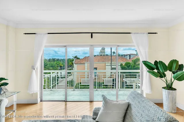 a view of a city from a balcony