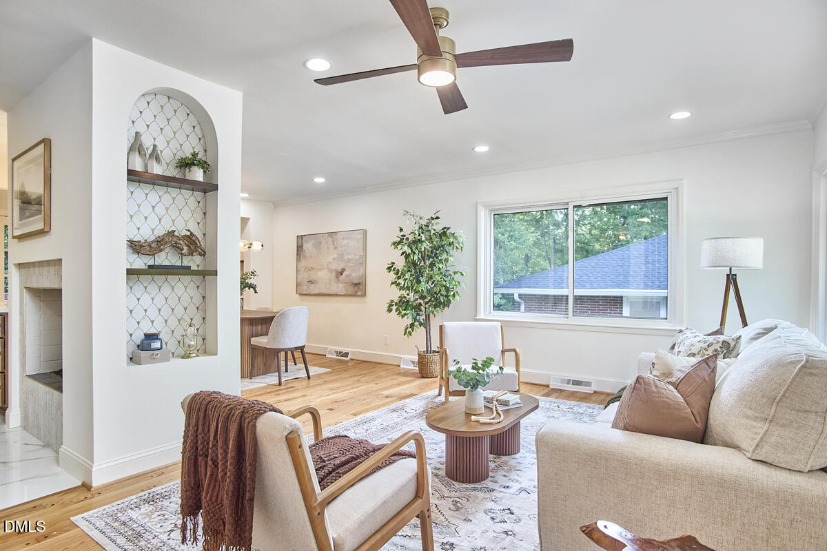 1609 Acadia Street Durham, NC 27701 - Photo 5 of 56 a living room with furniture and a large window