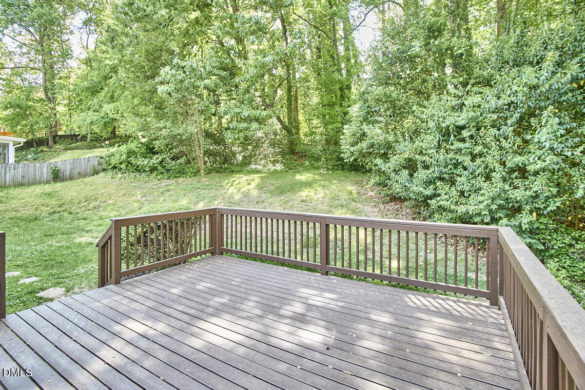 1609 Acadia Street Durham, NC 27701 - Photo 54 of 56 a view of balcony with wooden floor and fence