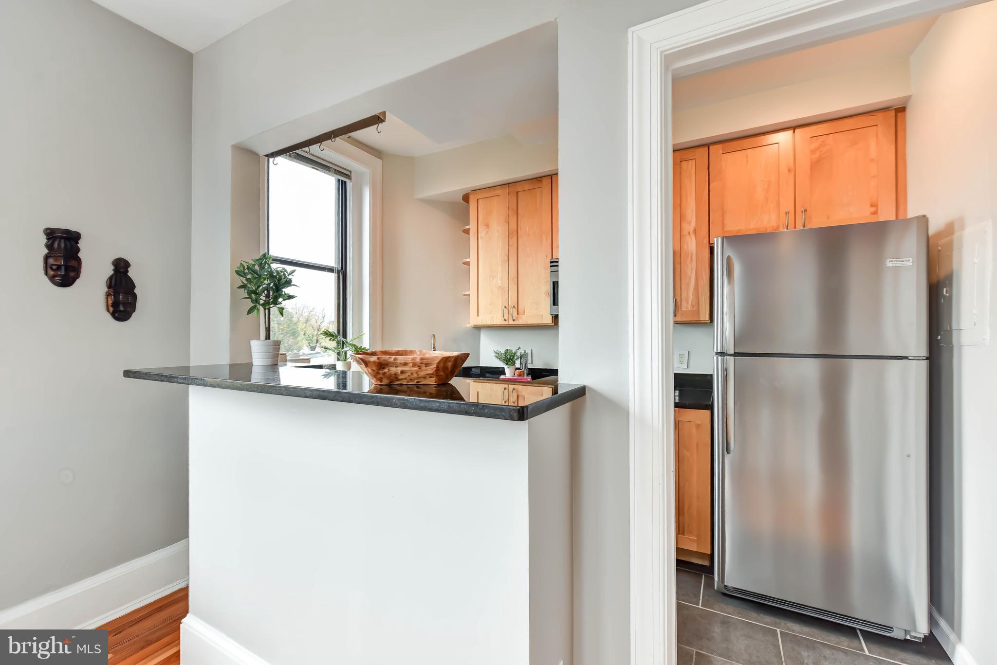 520 E Street Northeast, Unit 401 Washington, DC 20002 - Photo 6 of 23 a kitchen with appliances cabinets and a window